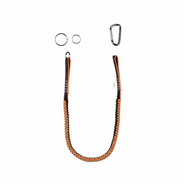 Black Bull tool lanyard met ringen, oranje
